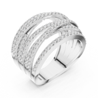 Vintage Style Multiple Shank Diamond Engagement Ring