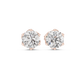 2 Carat Round Cut Diamond Screw Back Earrings