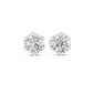 2 Carat Round Cut Diamond Screw Back Earrings
