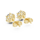 2 Carat Round Cut Diamond Screw Back Earrings