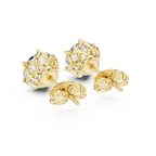 2 Carat Round Cut Diamond Screw Back Earrings