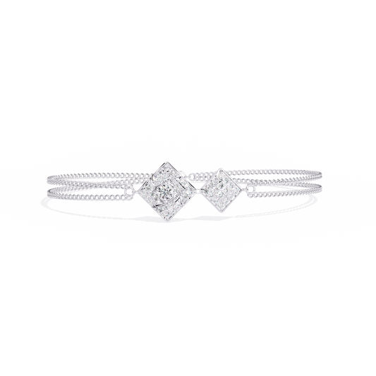 Round Cut Lab Diamond Chain Bracelet