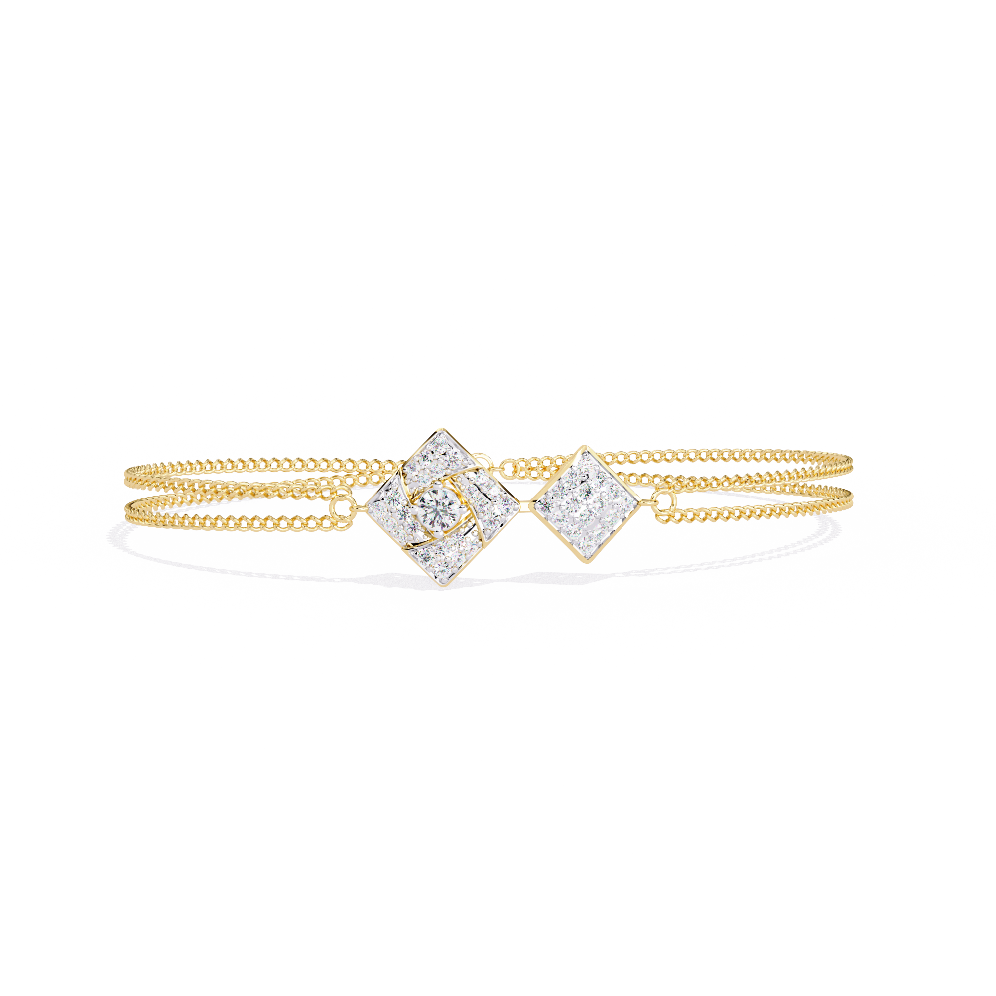 Round Cut Lab Diamond Chain Bracelet
