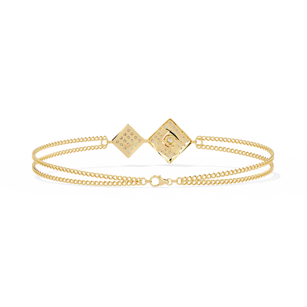 Round Cut Lab Diamond Chain Bracelet