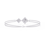 Round Cut Lab Diamond Chain Bracelet