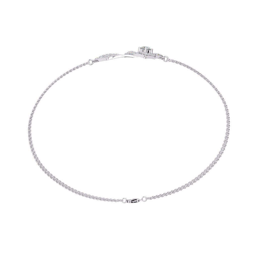 Round Cut Lab Diamond Chain Bracelet