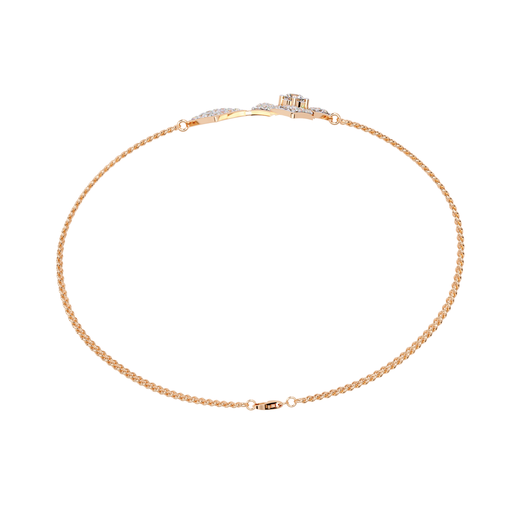 Round Cut Lab Diamond Chain Bracelet