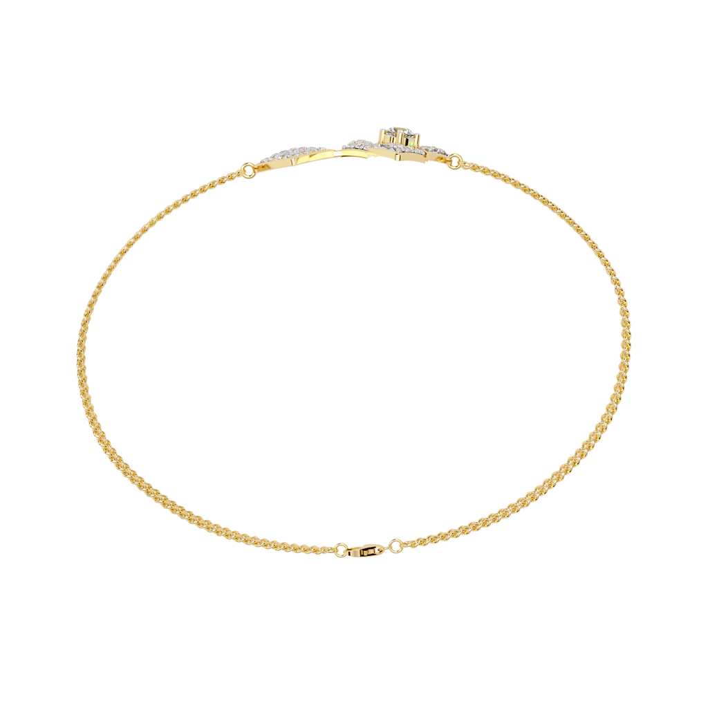 Round Cut Lab Diamond Chain Bracelet