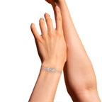 Round Cut Lab Diamond Chain Bracelet