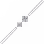 Round Cut Lab Diamond Chain Bracelet