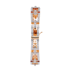 14K White Gold Round Cut Lab Diamond Tennis Bracelet