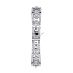 14K White Gold Round Cut Lab Diamond Tennis Bracelet