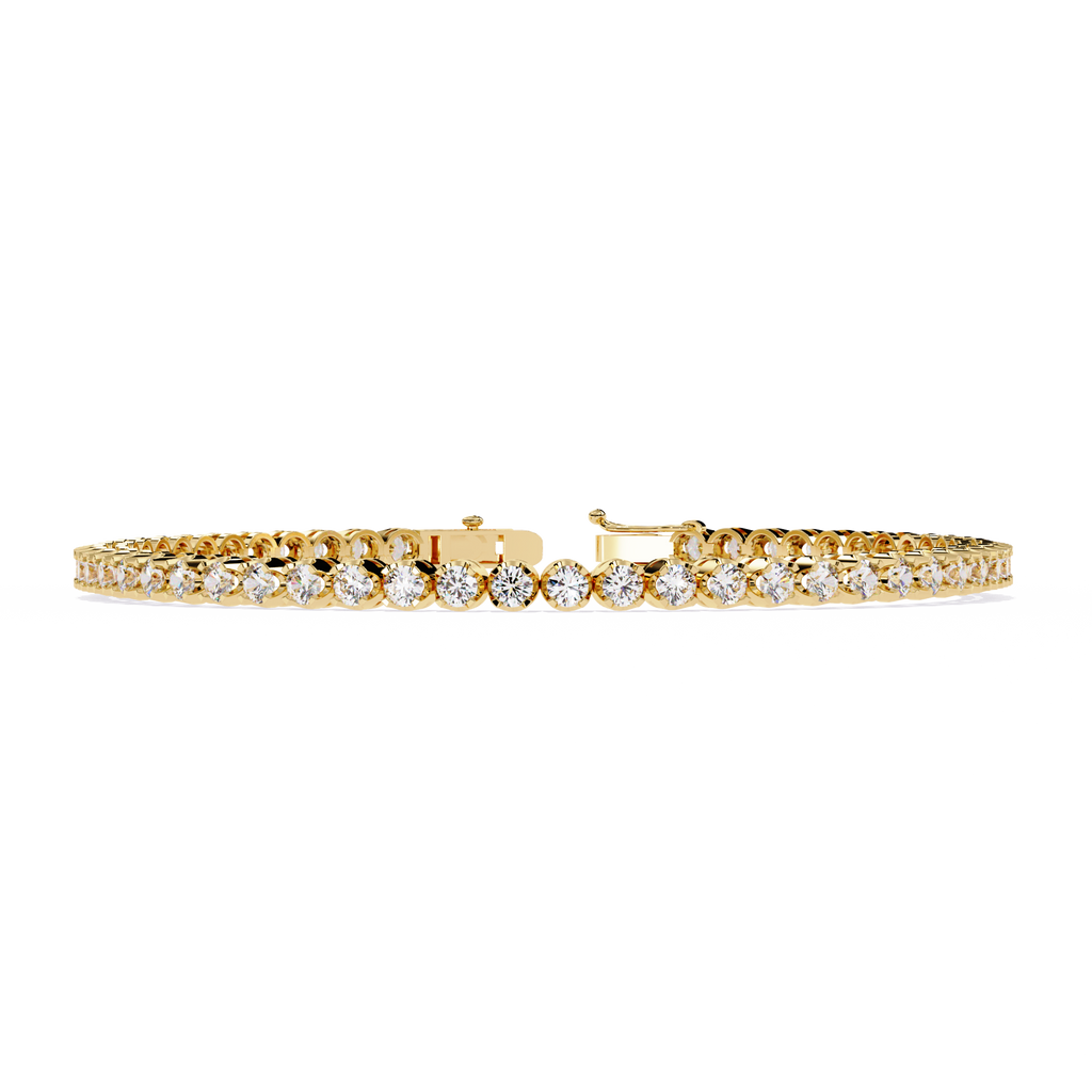 Multiple Round Cut Lab Diamond Tennis Bracelet