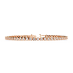 Multiple Round Cut Lab Diamond Tennis Bracelet