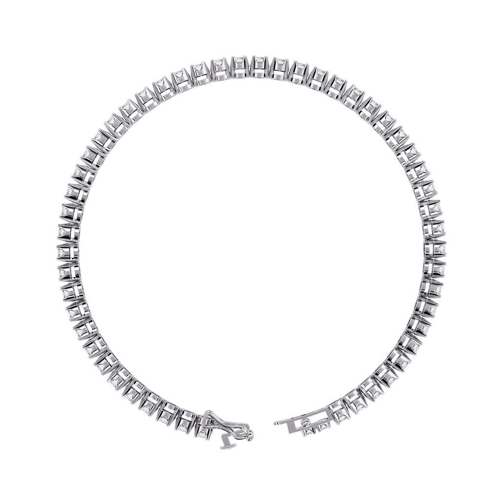 Multiple Round Cut Lab Diamond Tennis Bracelet