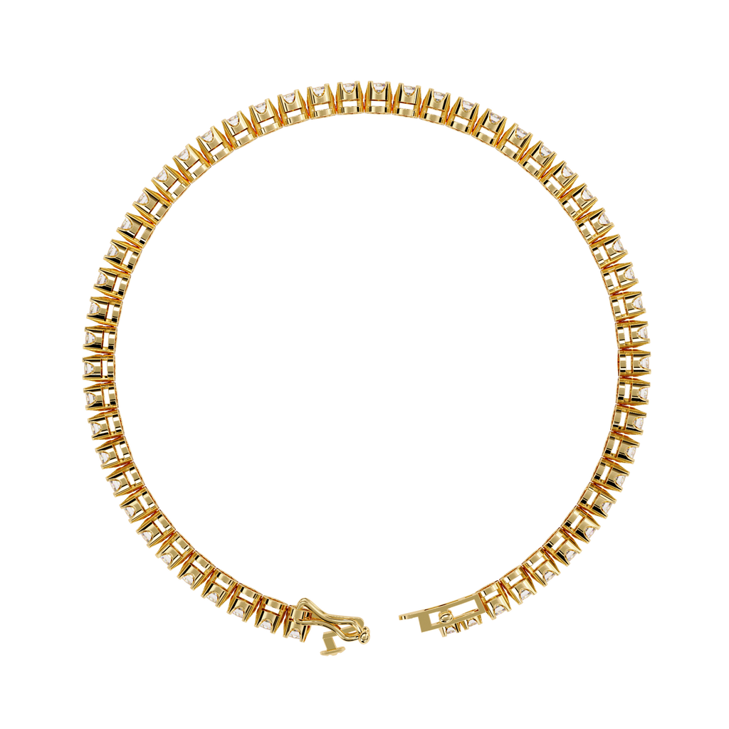Multiple Round Cut Lab Diamond Tennis Bracelet
