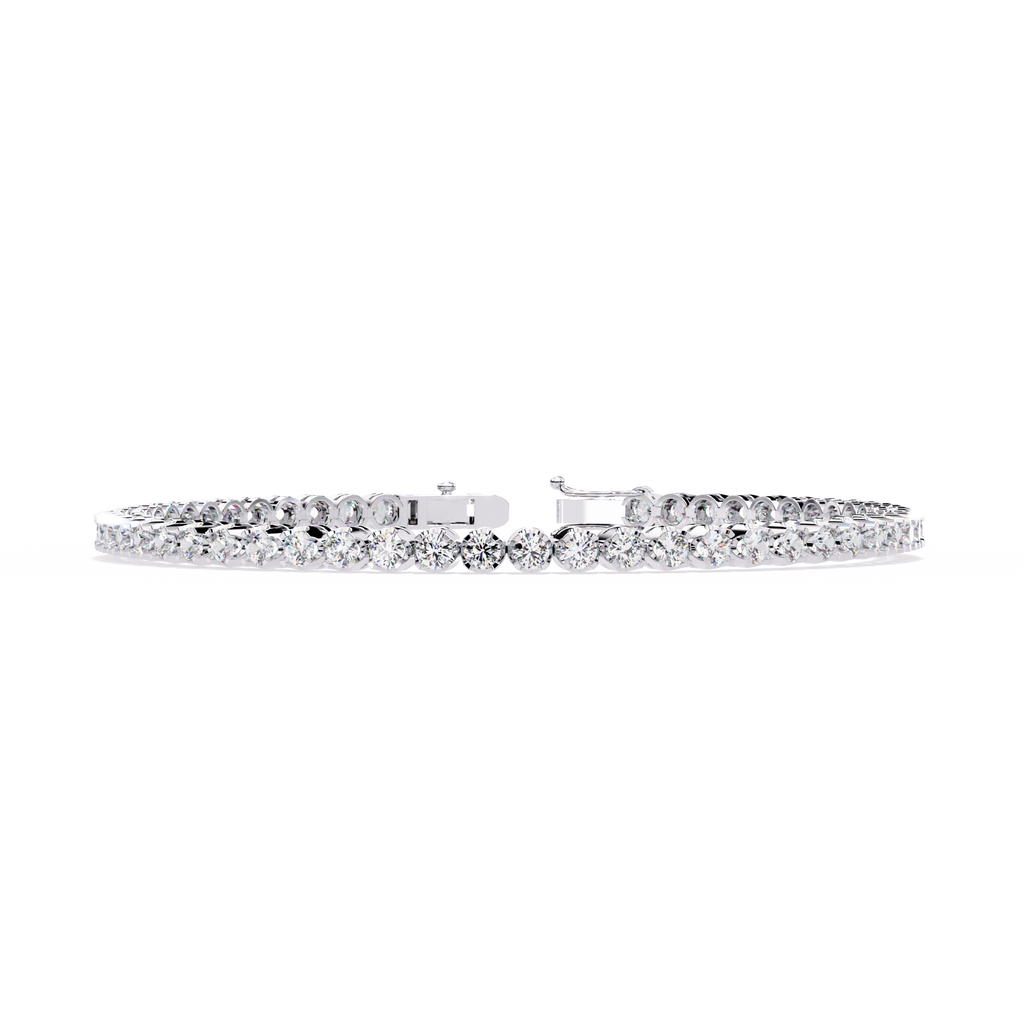 Multiple Round Cut Lab Diamond Tennis Bracelet