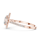 1.50 Carat Round Lab Diamond Floral Engagement Ring