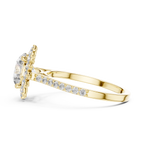 1.50 Carat Round Lab Diamond Floral Engagement Ring