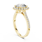 1.50 Carat Round Lab Diamond Floral Engagement Ring