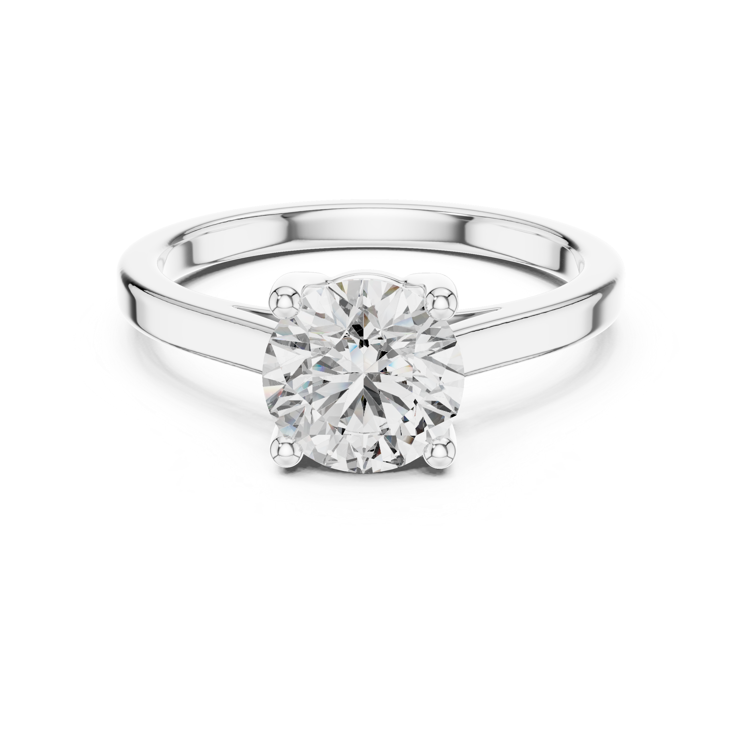 1.50 Carat Round Cut Solitaire Diamond Engagement Ring