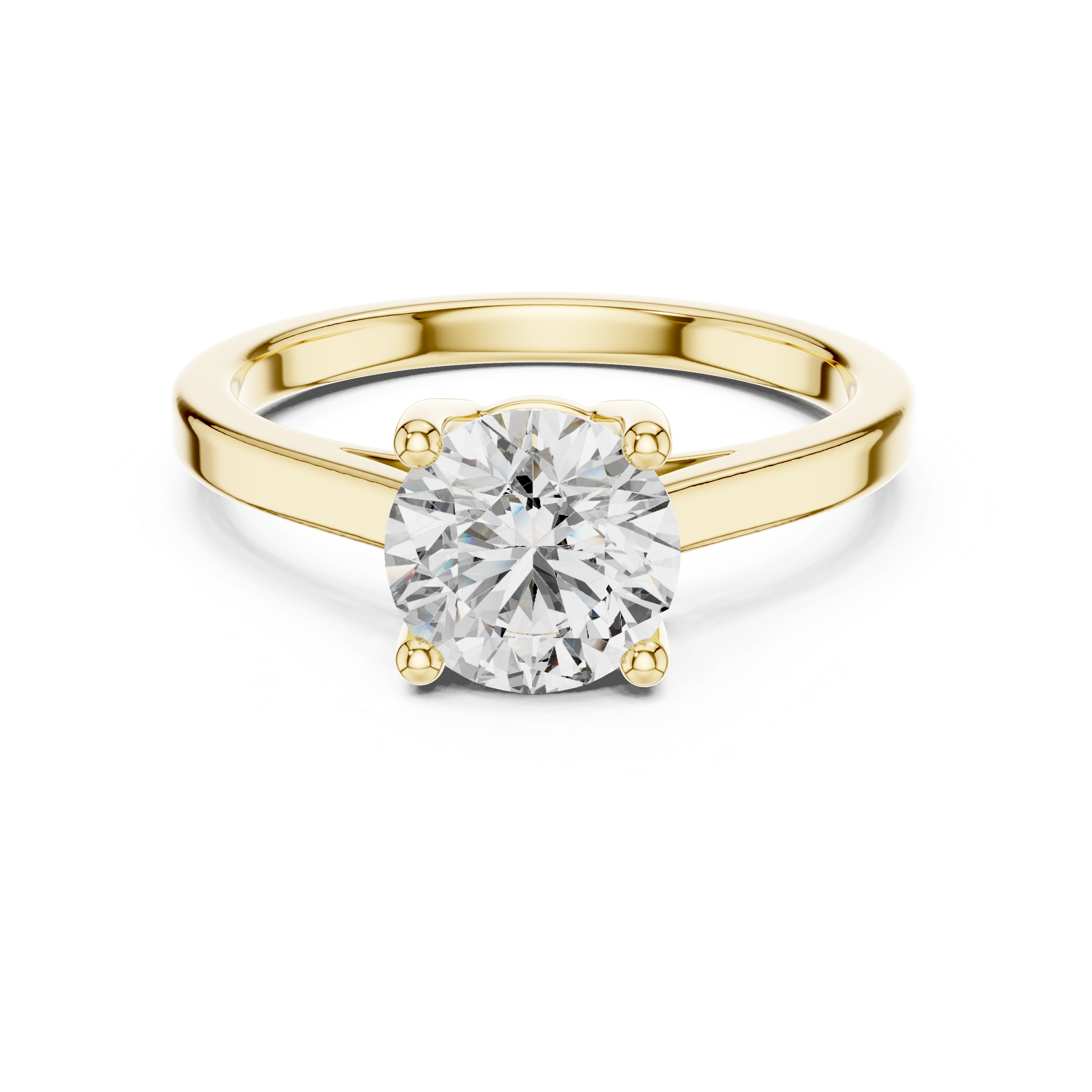 1.50 Carat Round Cut Solitaire Diamond Engagement Ring