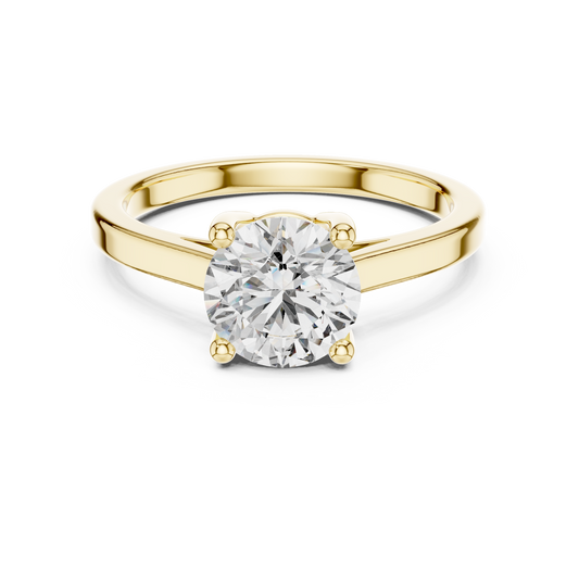 1.50 Carat Round Cut Solitaire Diamond Engagement Ring