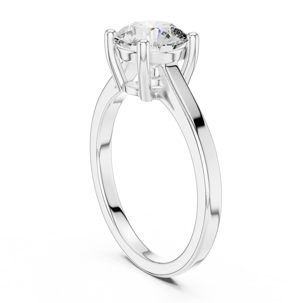 1.50 Carat Round Cut Solitaire Diamond Engagement Ring