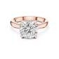 Lab Diamond Round Cut Solitaire Engagement Ring