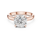 Lab Diamond Round Cut Solitaire Engagement Ring