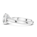 Lab Diamond Round Cut Solitaire Engagement Ring