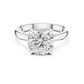 Lab Diamond Round Cut Solitaire Engagement Ring