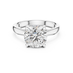 Lab Diamond Round Cut Solitaire Engagement Ring