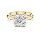 Lab Diamond Round Cut Solitaire Engagement Ring