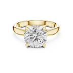 Lab Diamond Round Cut Solitaire Engagement Ring