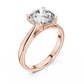Lab Diamond Round Cut Solitaire Engagement Ring
