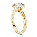 Lab Diamond Round Cut Solitaire Engagement Ring