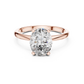 2 Carat Oval Cut Solitaire Lab Diamond Engagement Ring