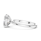 2 Carat Oval Cut Solitaire Lab Diamond Engagement Ring