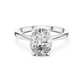 2 Carat Oval Cut Solitaire Lab Diamond Engagement Ring