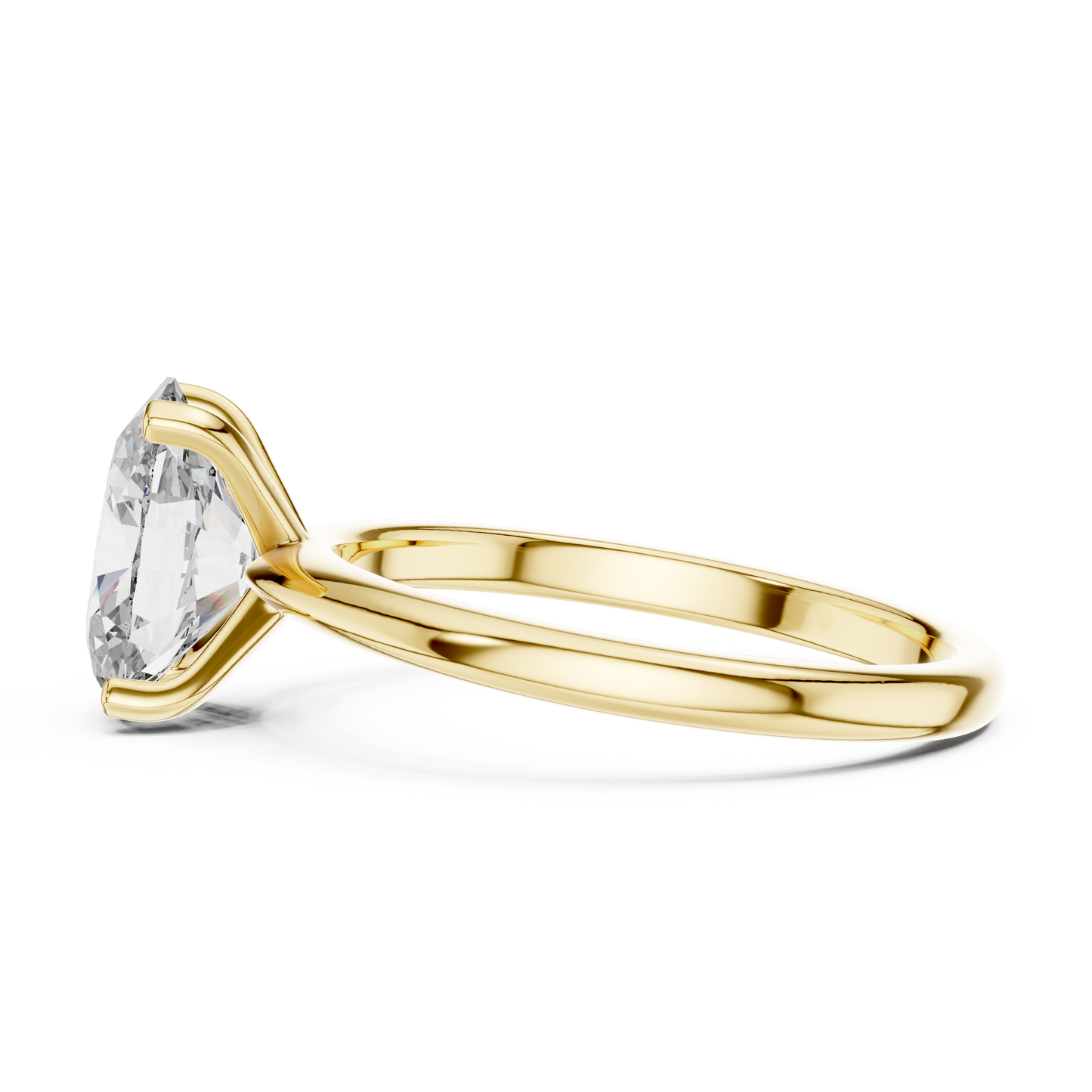 2 Carat Oval Cut Solitaire Lab Diamond Engagement Ring