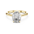 2 Carat Oval Cut Solitaire Lab Diamond Engagement Ring