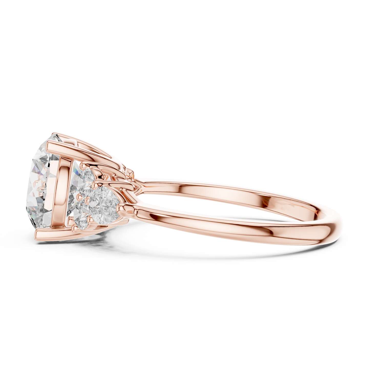 2.50 Carat Round Cut Lab Diamond Engagement Ring