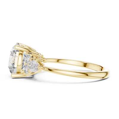 2.50 Carat Round Cut Lab Diamond Engagement Ring
