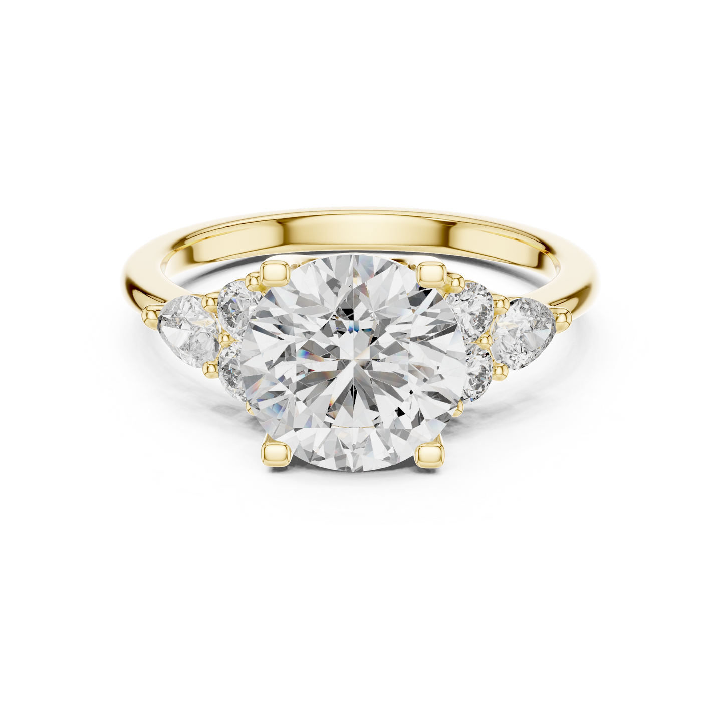 2.50 Carat Round Cut Lab Diamond Engagement Ring