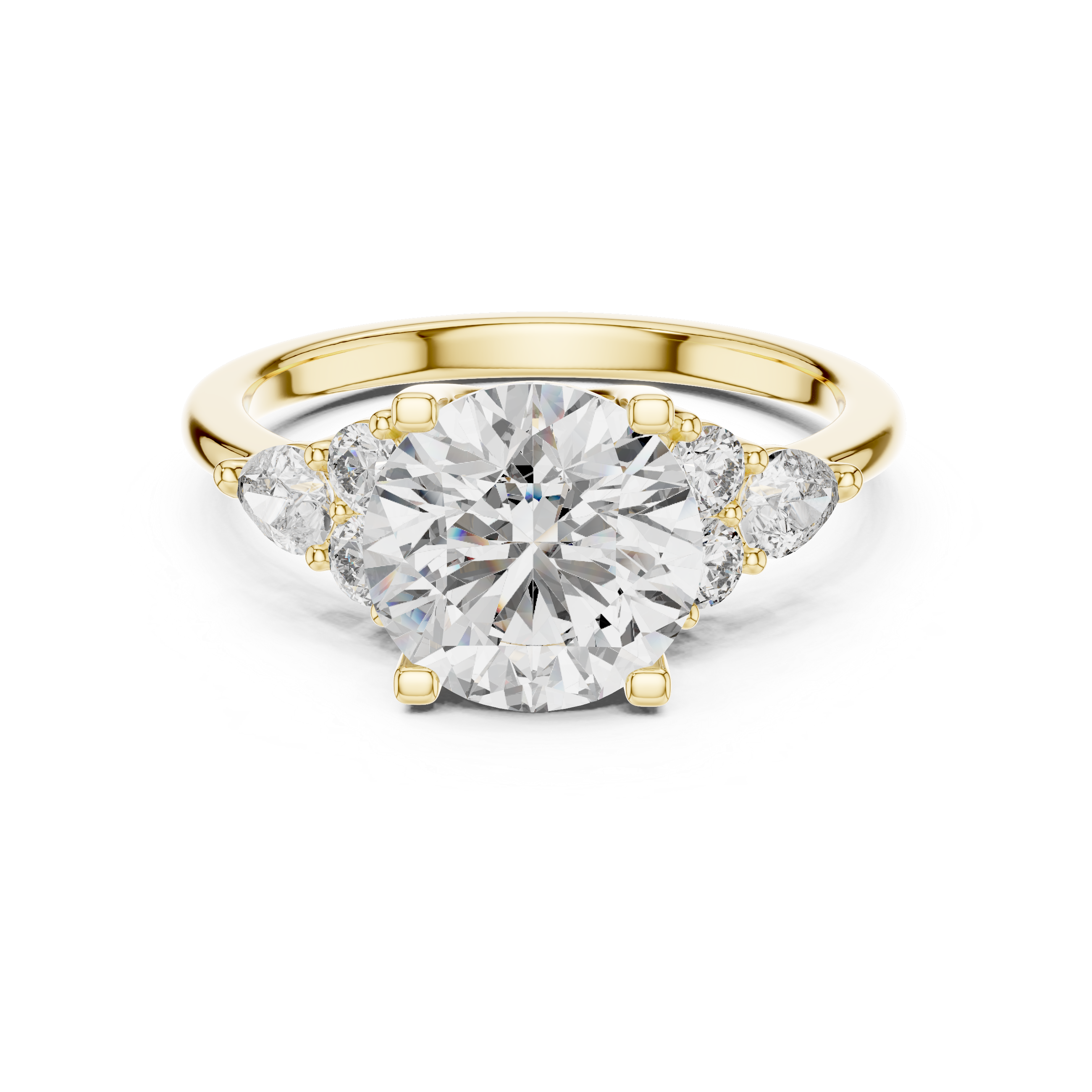 2.50 Carat Round Cut Lab Diamond Engagement Ring