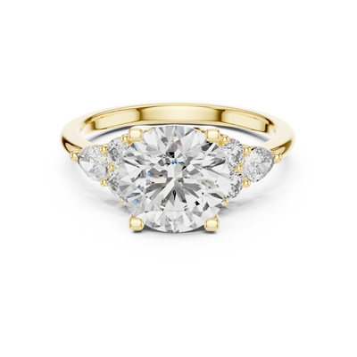 2.50 Carat Round Cut Lab Diamond Engagement Ring