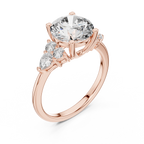 2.50 Carat Round Cut Lab Diamond Engagement Ring