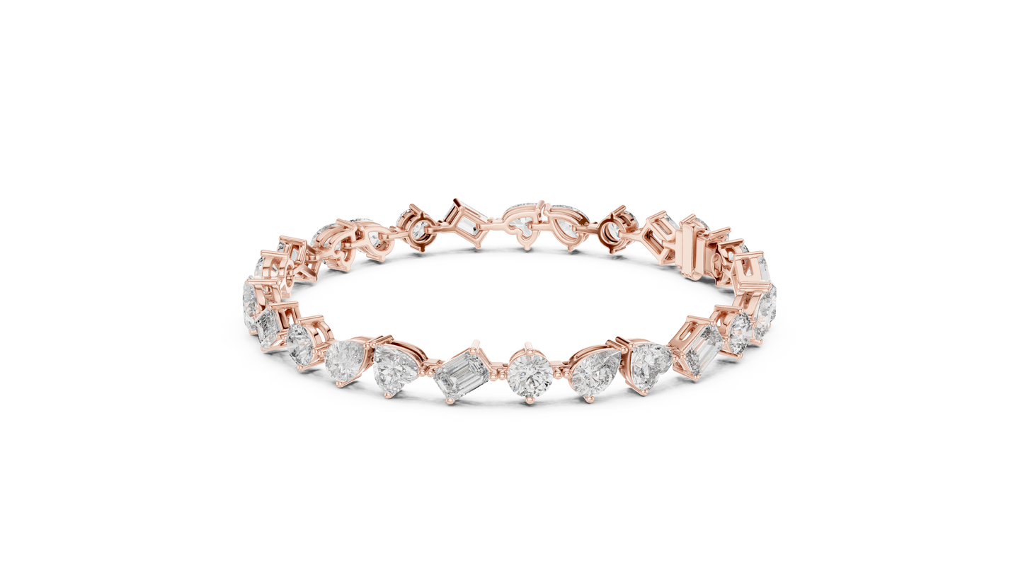 Mix Shape Lab Diamond Fancy Bracelet