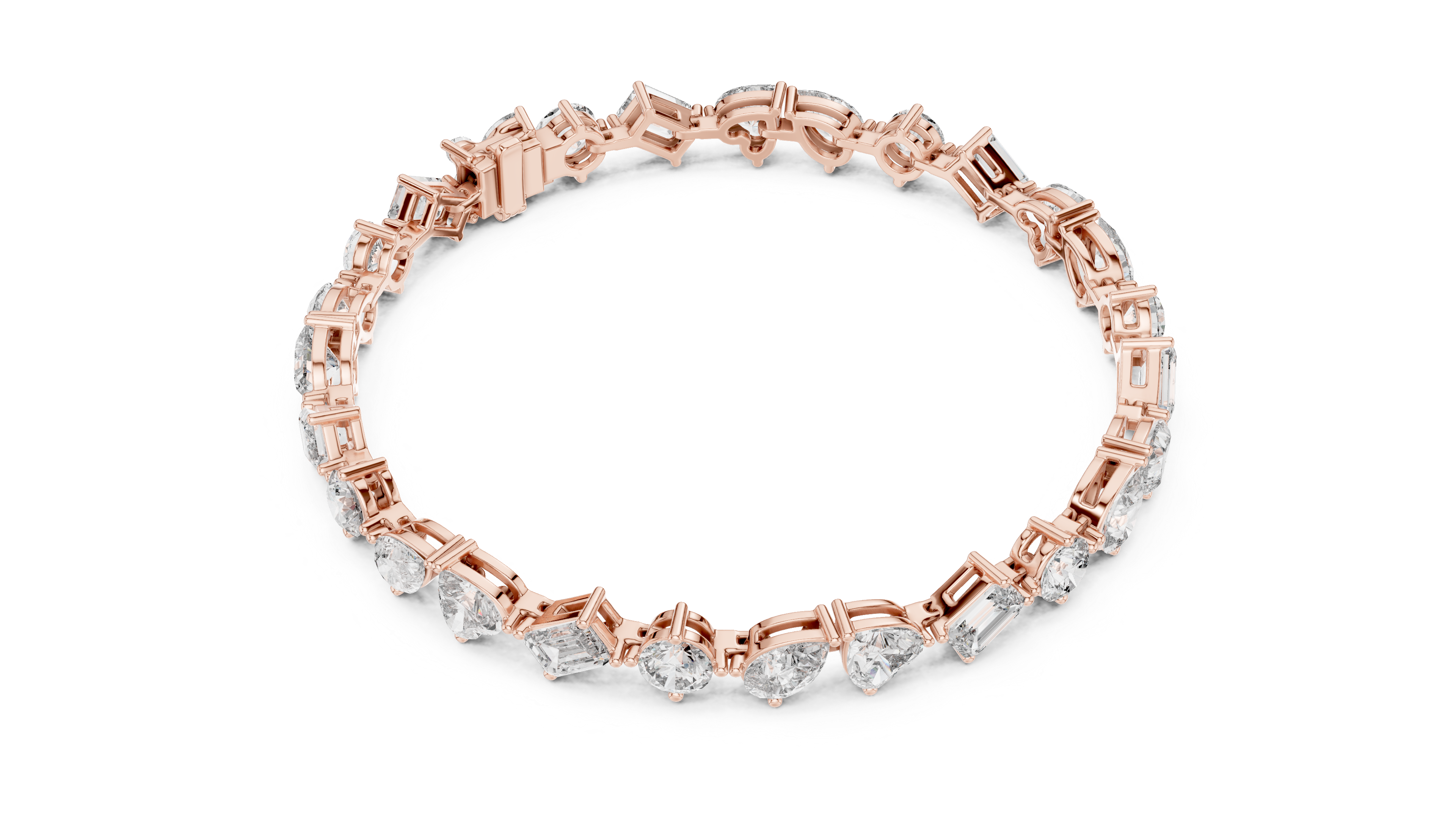 Mix Shape Lab Diamond Fancy Bracelet